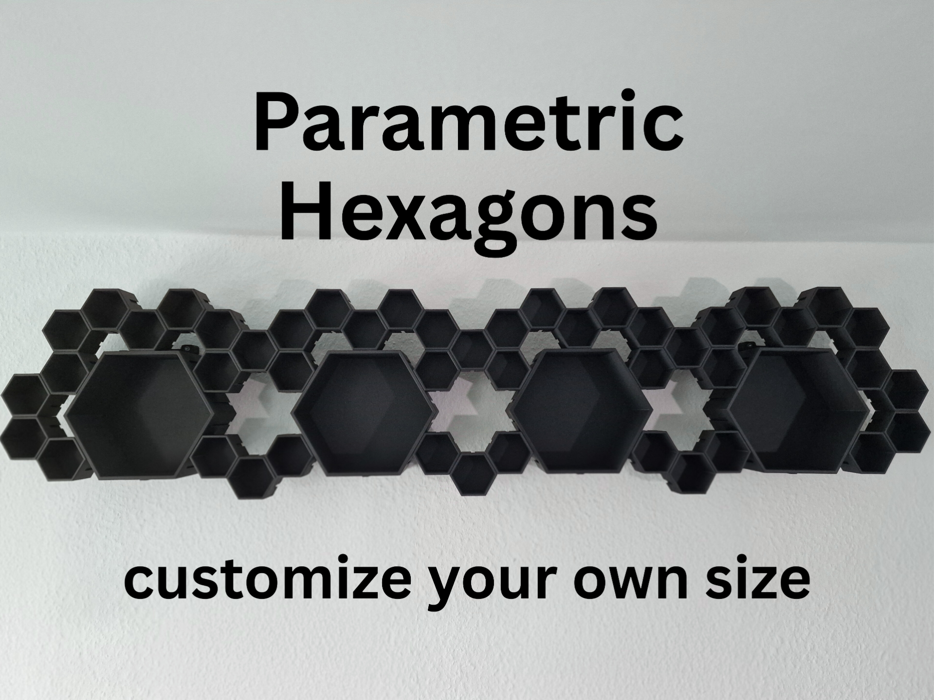 Parametric Hexagon Display/Storage Solution