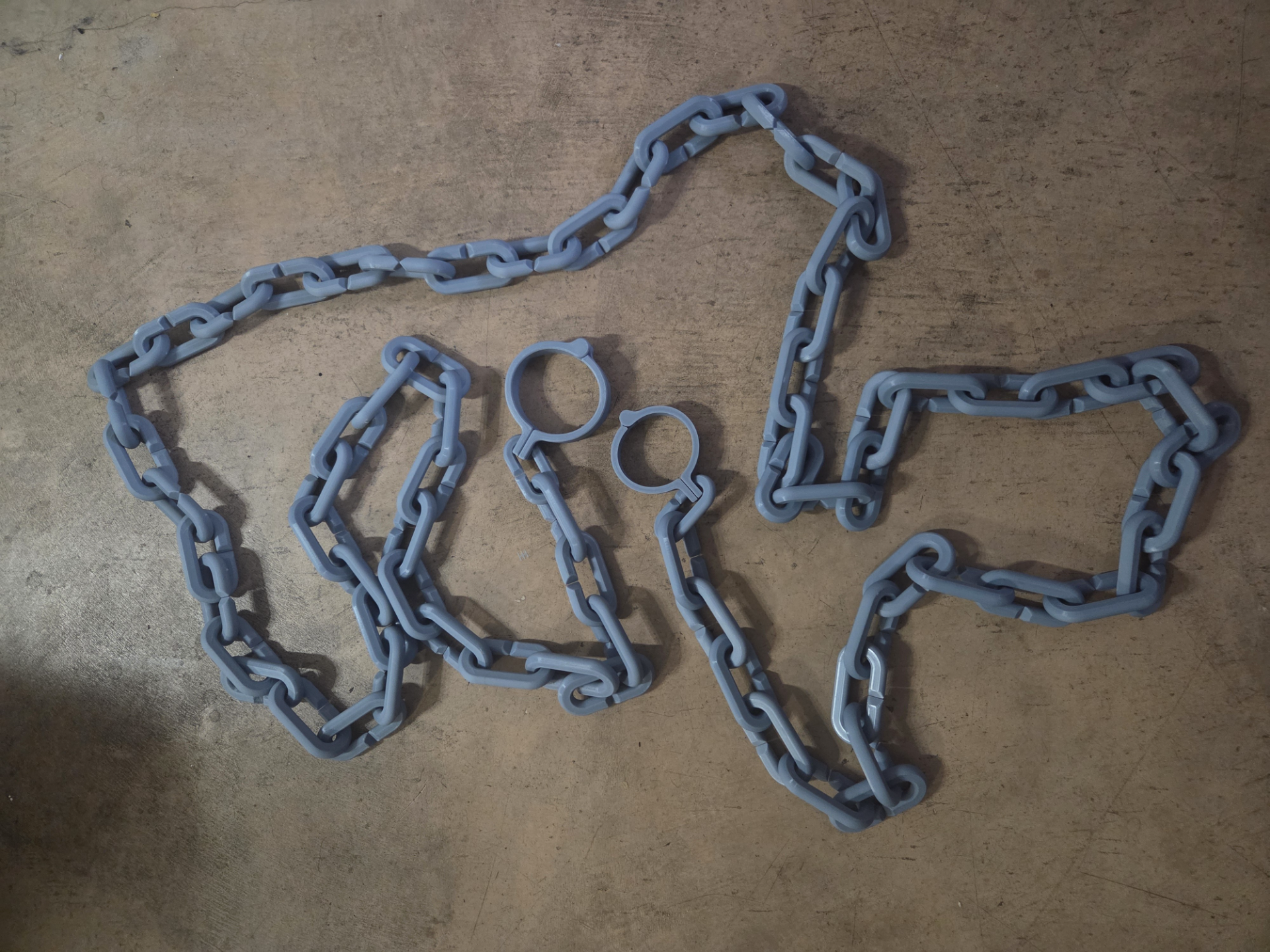 Shackles / Cuffs with Side Cut Chain Link