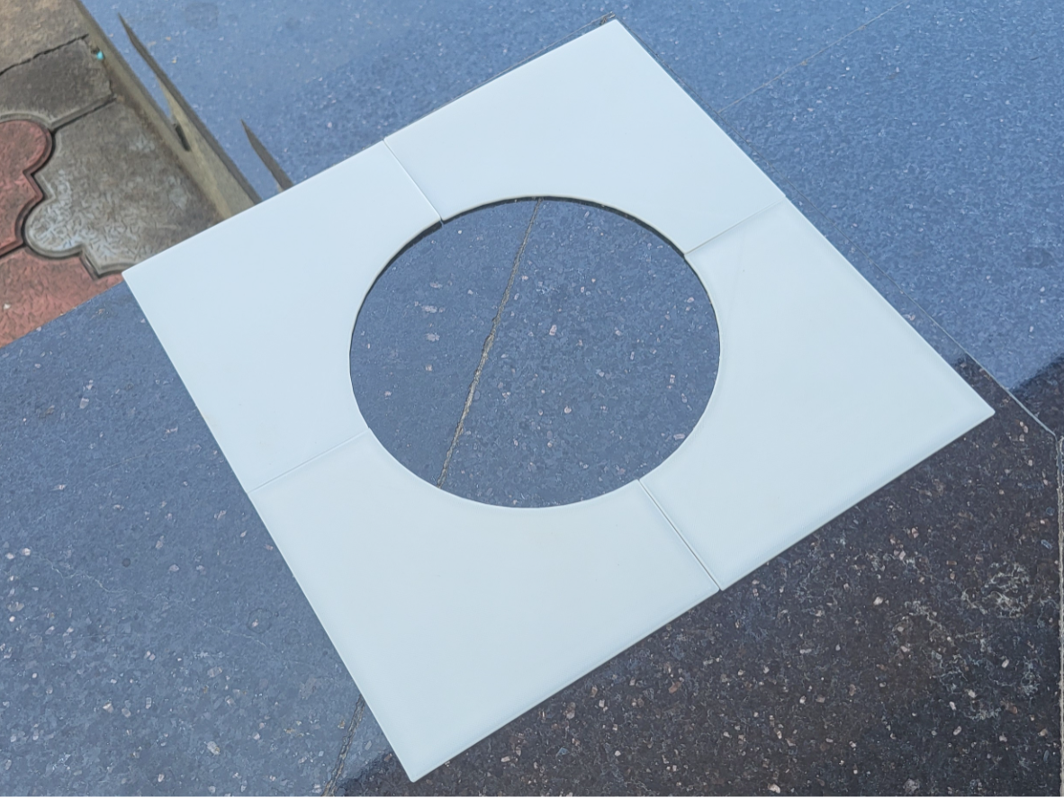 Square Exhaust Vent Cover Plate – 4 Pieces