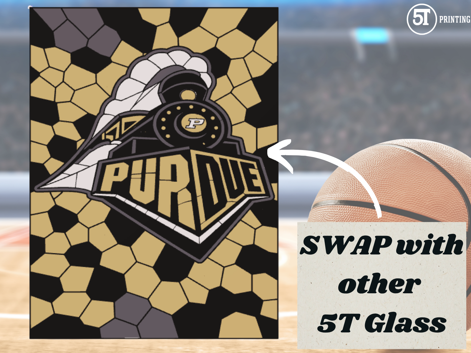 Purdue light (swappable glass)