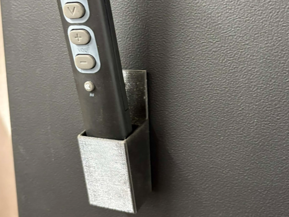 Universal TV remote control wall holder