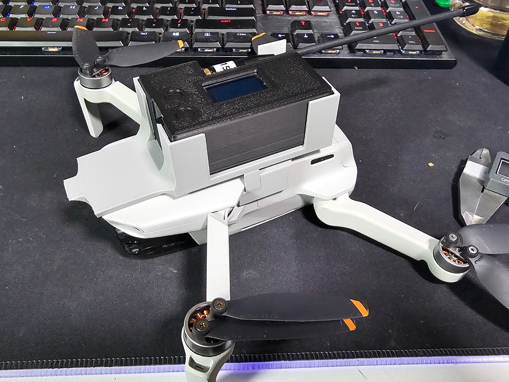 DJI Mini 2, Meshtastic Mount, 3000mAh