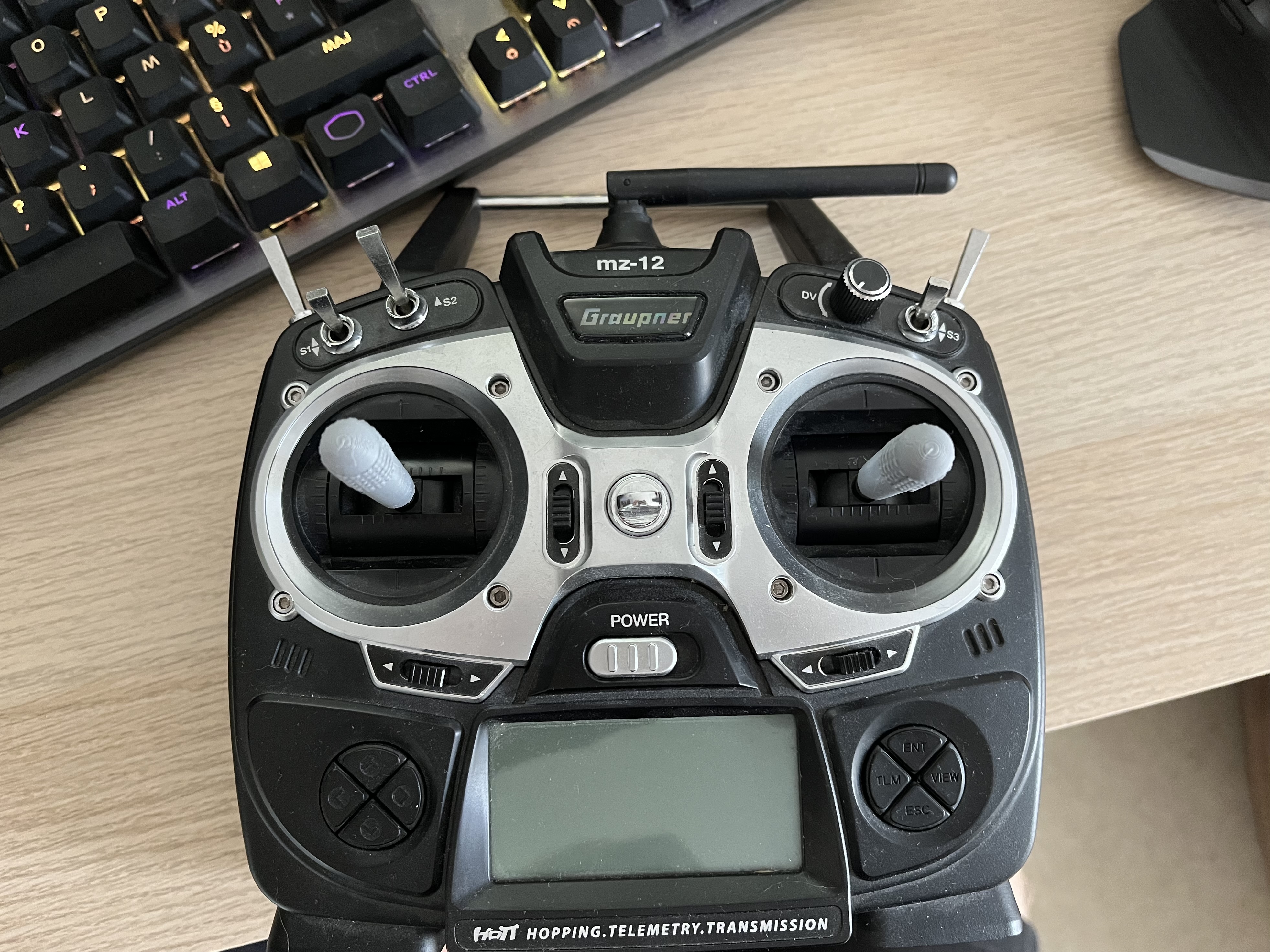 RC transmitter long stick