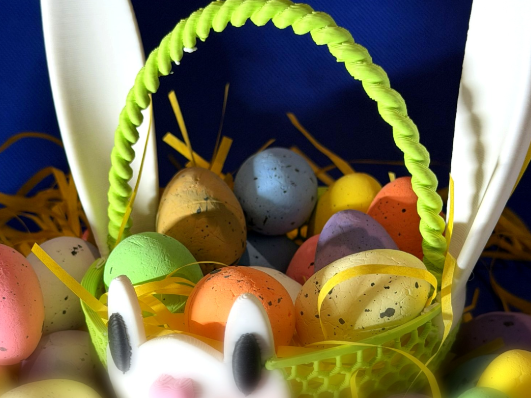 Easter Bunny Basket — Multi-Color Centerpiece