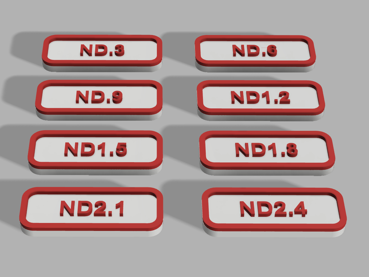 Multi Color Parametric Filter Tags - Customizable