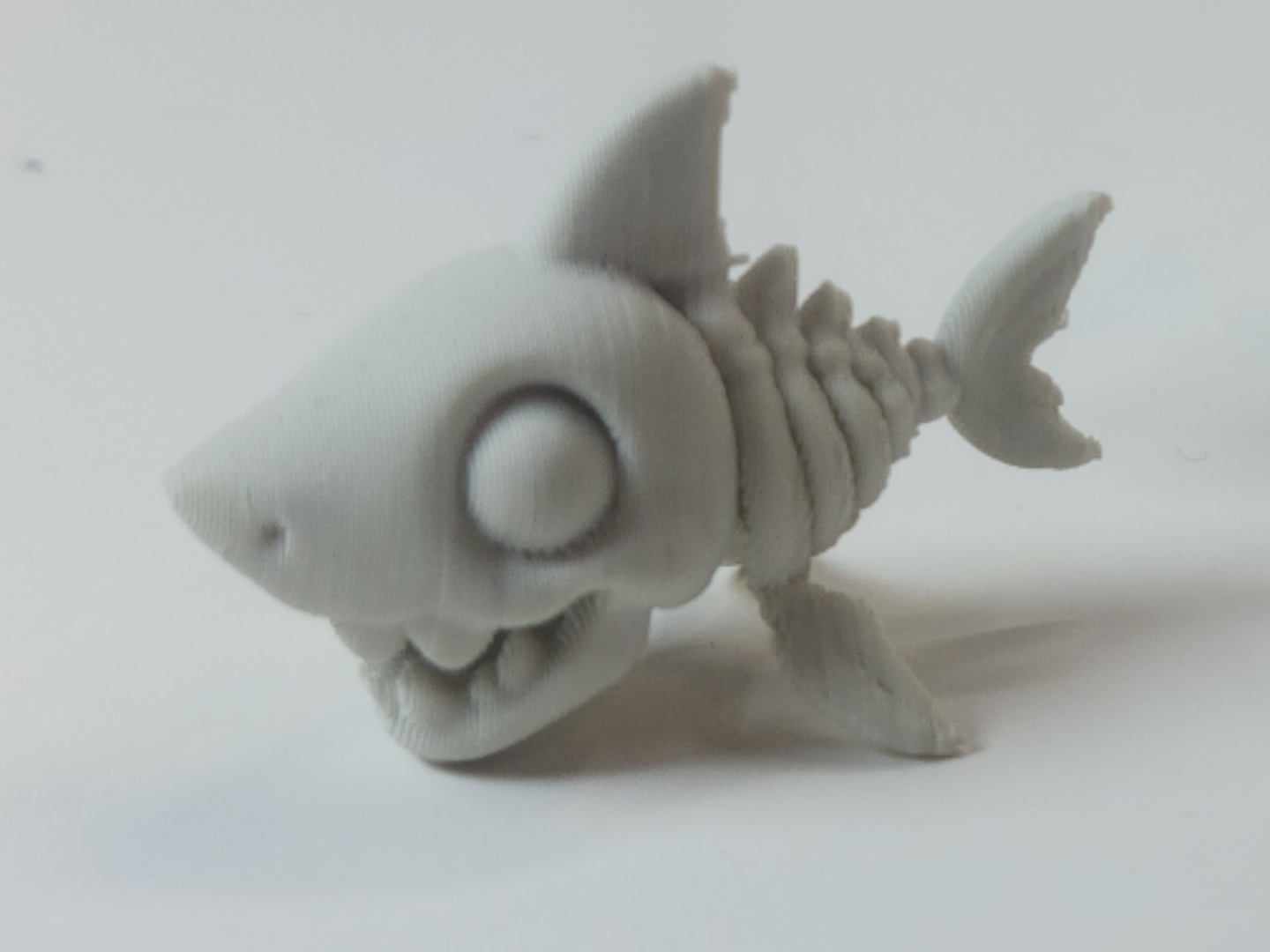 Chibi Skeleton Shark – Printable Mini