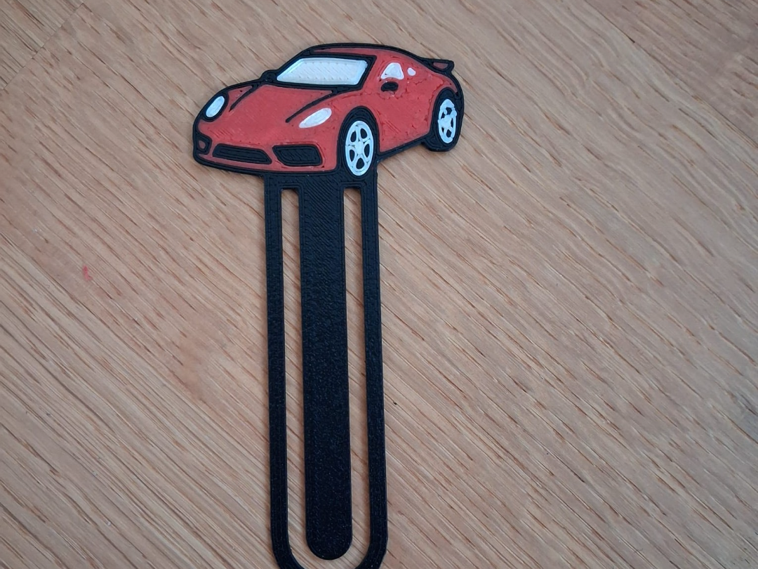 Sportwagen‑Lesezeichen