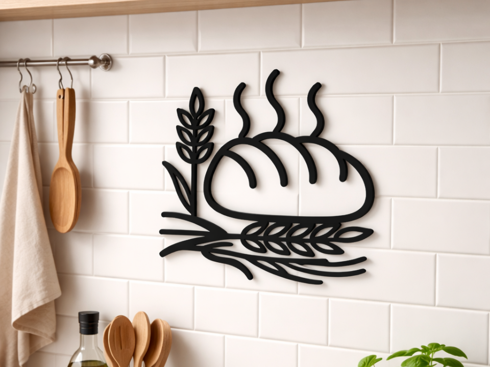 Wanddeko „Brot & Getreide“