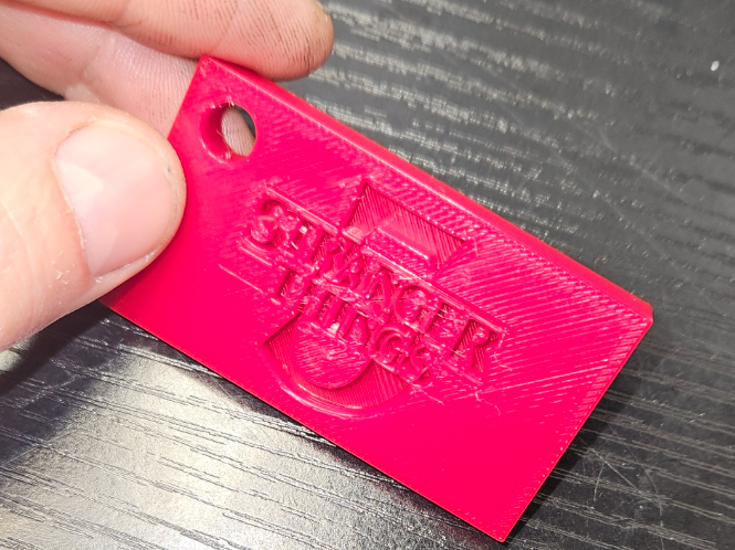 stranger things 5 keychain