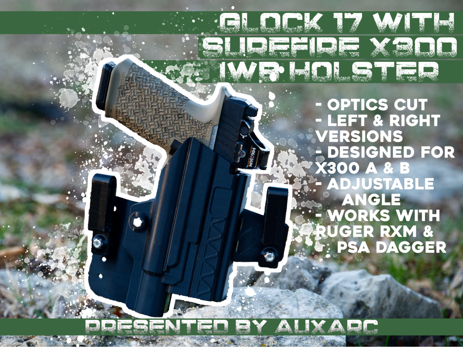 Glock 17 with Surefire X300 IWB Holster