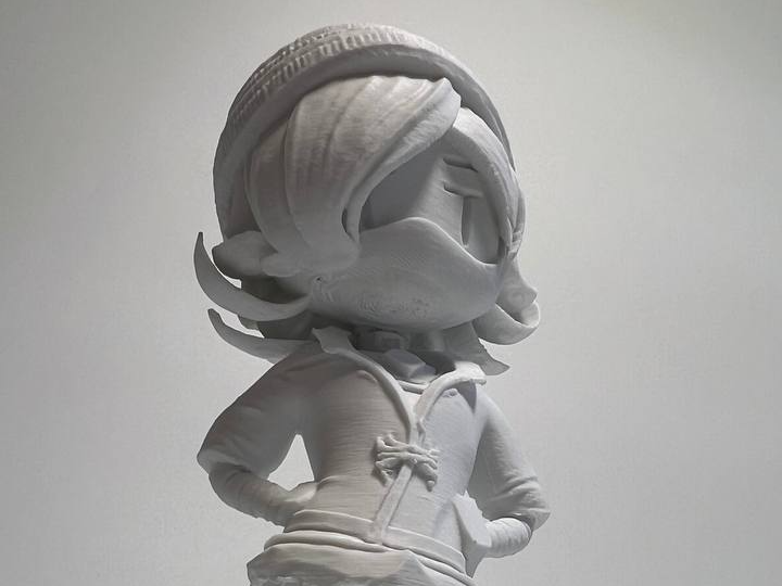 Cyber Goth Robot Girl Figurine
