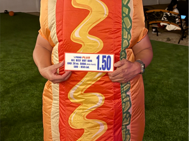 Costco Hot Dog Sign