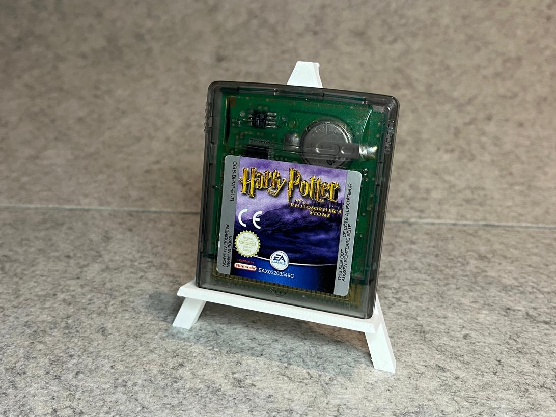 Gameboy cartridge game display stand