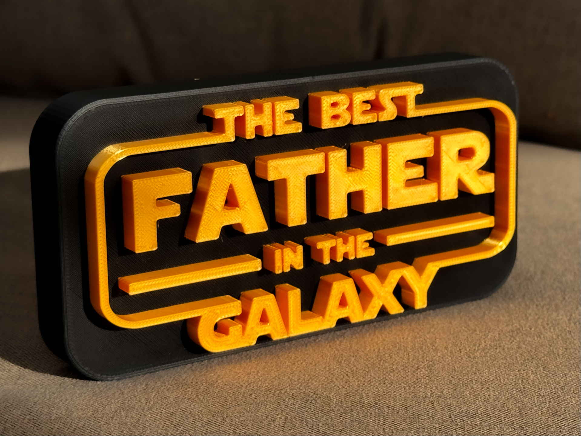 Best DAD in the Galaxy - Star Wars Sign