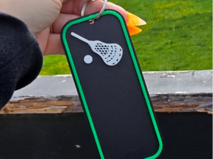 Lacrosse keychain