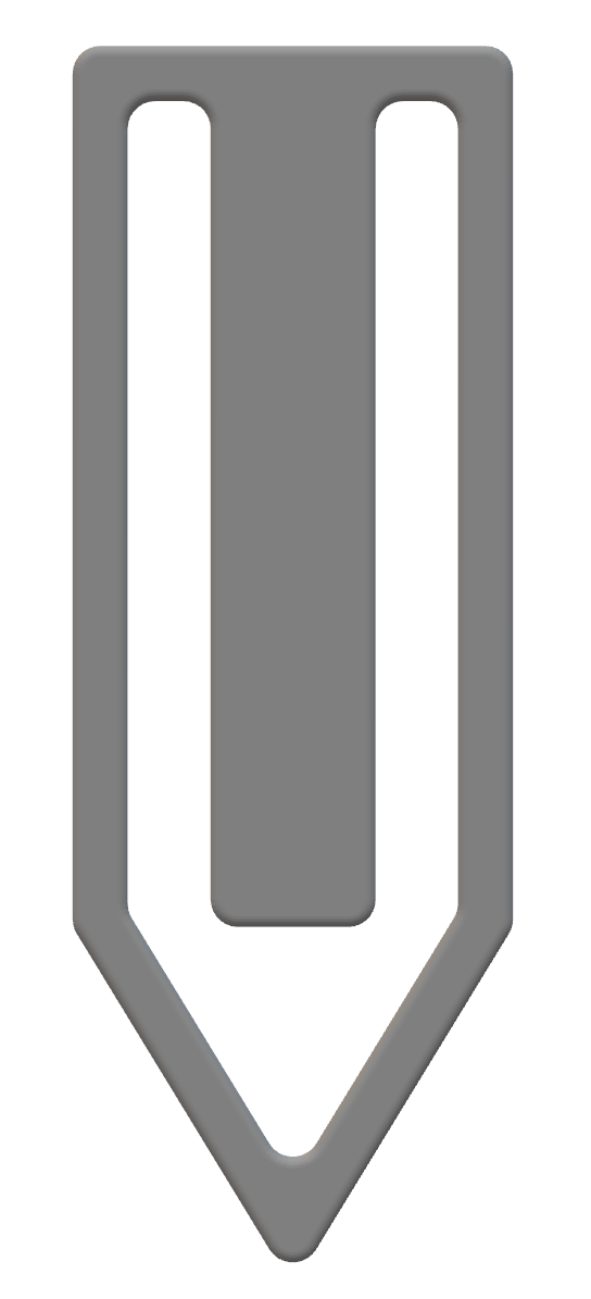 Simple staple/bookmark