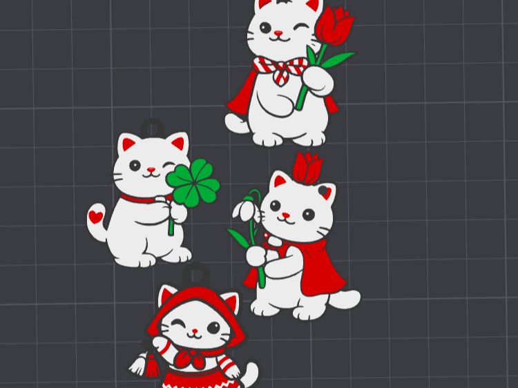 1 March Cute cat martisor