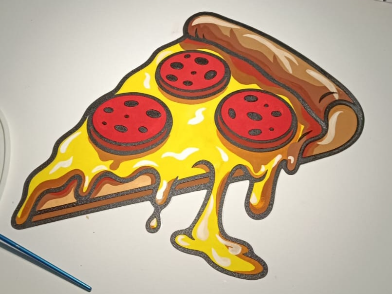 Pizza Slice Wall Art | 2D Wall Decor