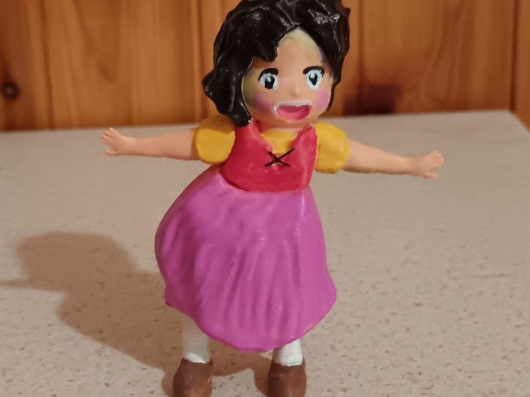 Heidi 3D Model - Single-Piece