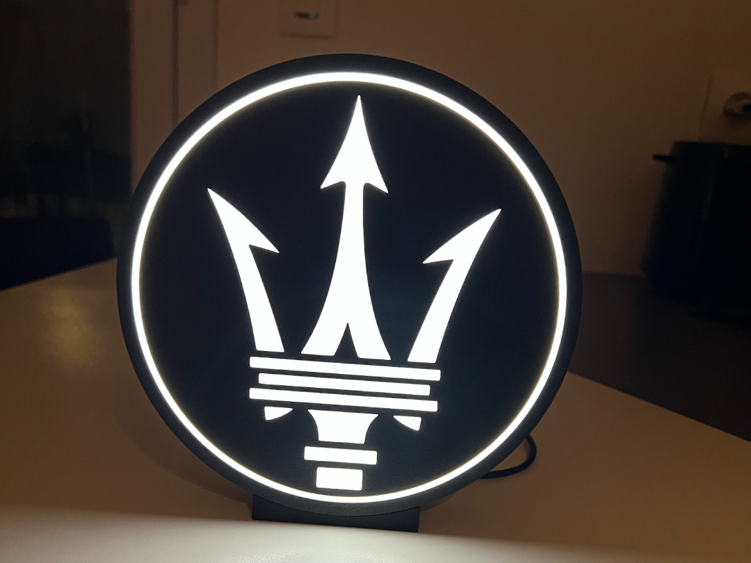 Maserati Light Box Led Lamp lightbox
