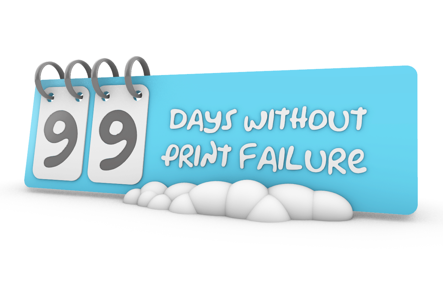 Simpsons style calendar - Days without print failure