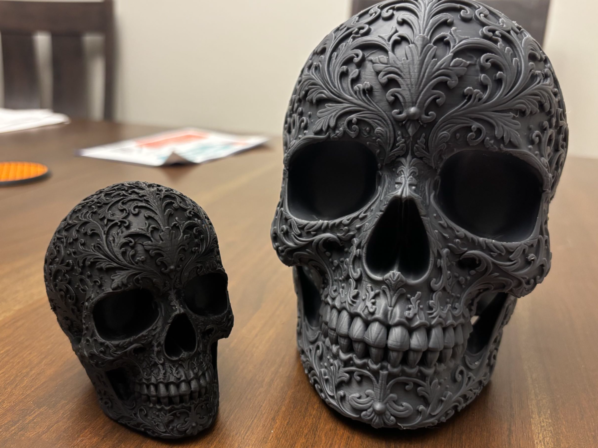 Ornate Filigree Skull