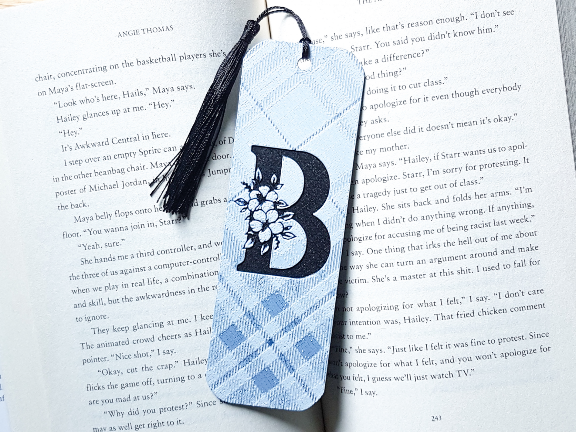 Monogram B Bookmark. Hueforge