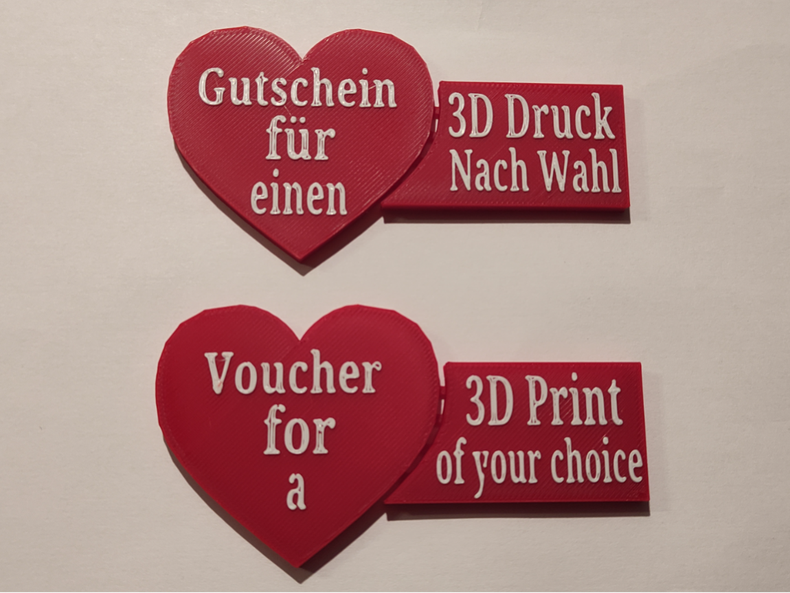 3D Gutschein / 3D Voucher Valentinstag