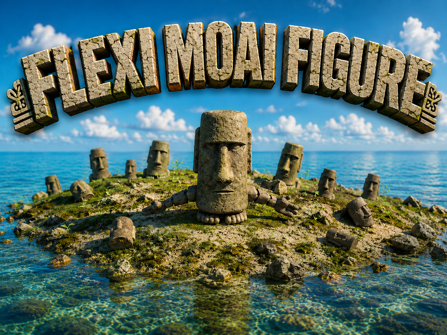 Flexi Moai Figure Normal | Moai-Series