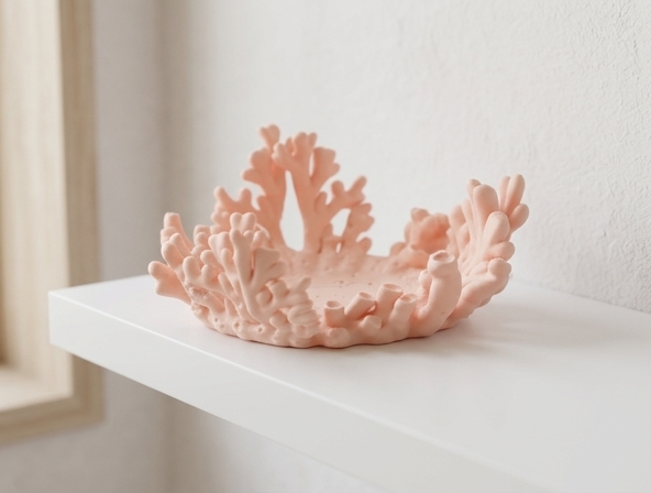 Coral Decorative Dish - Ocean Inspired Decor