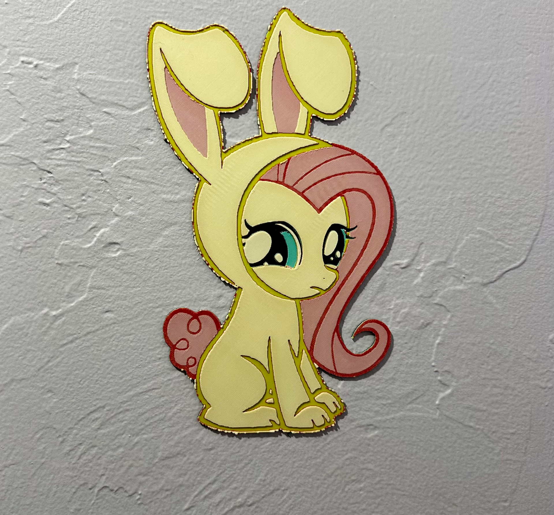 Fluttershy - My little pony hueforge wall decor