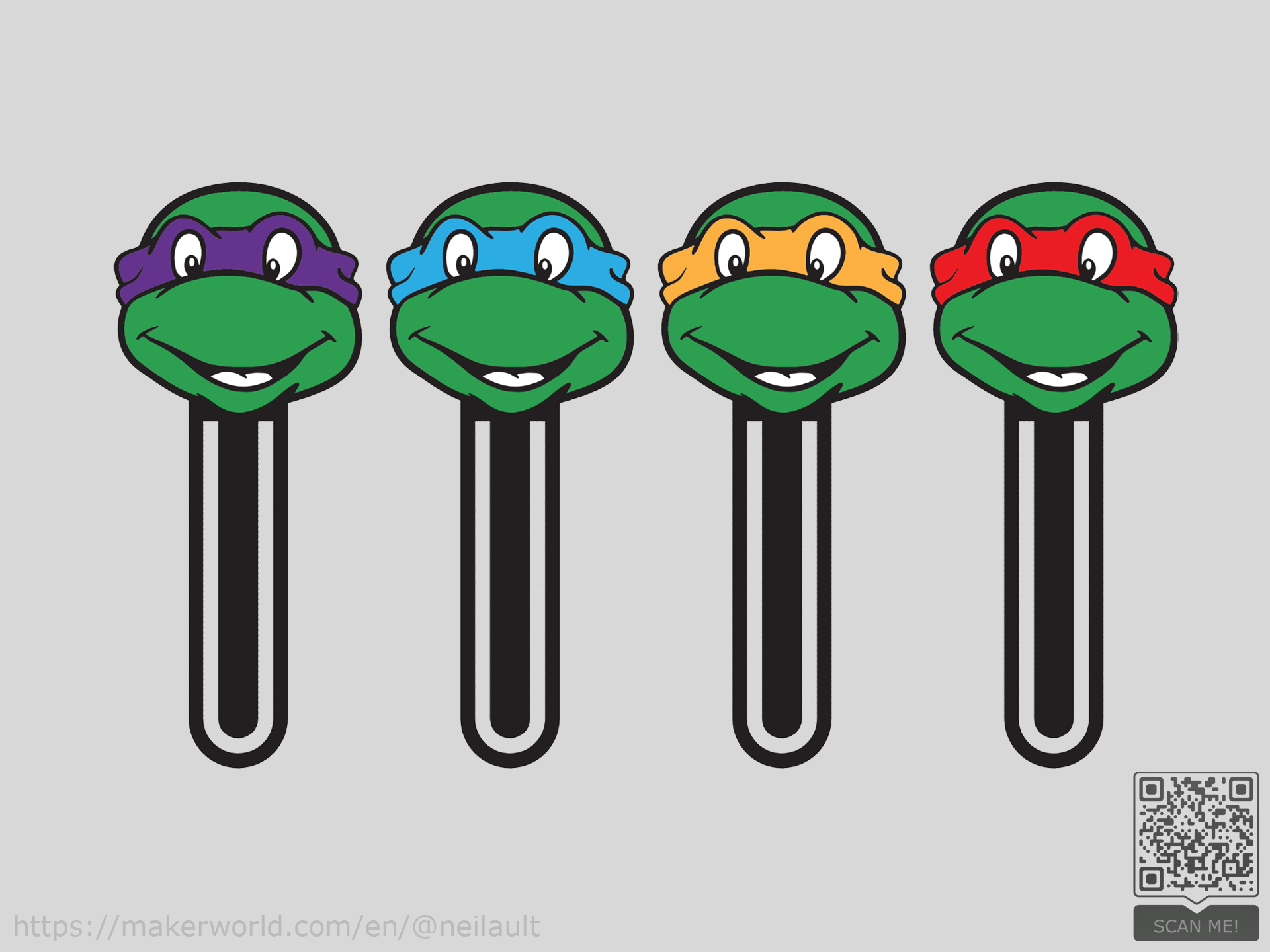 Teenage Mutant Ninja Turtles Bookmarks