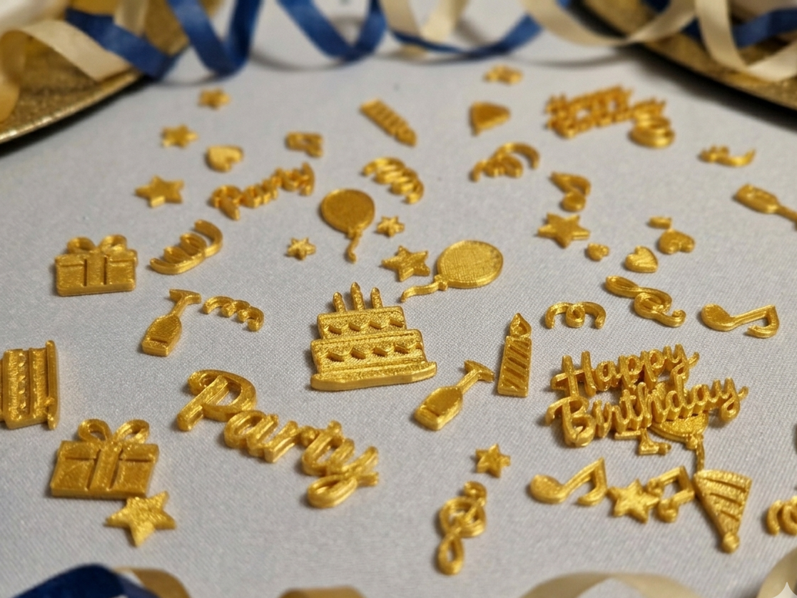 Confetti birthday party decor