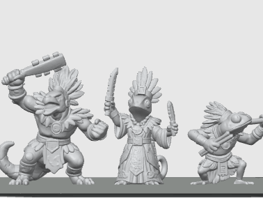 Aztex Priest and Warriors