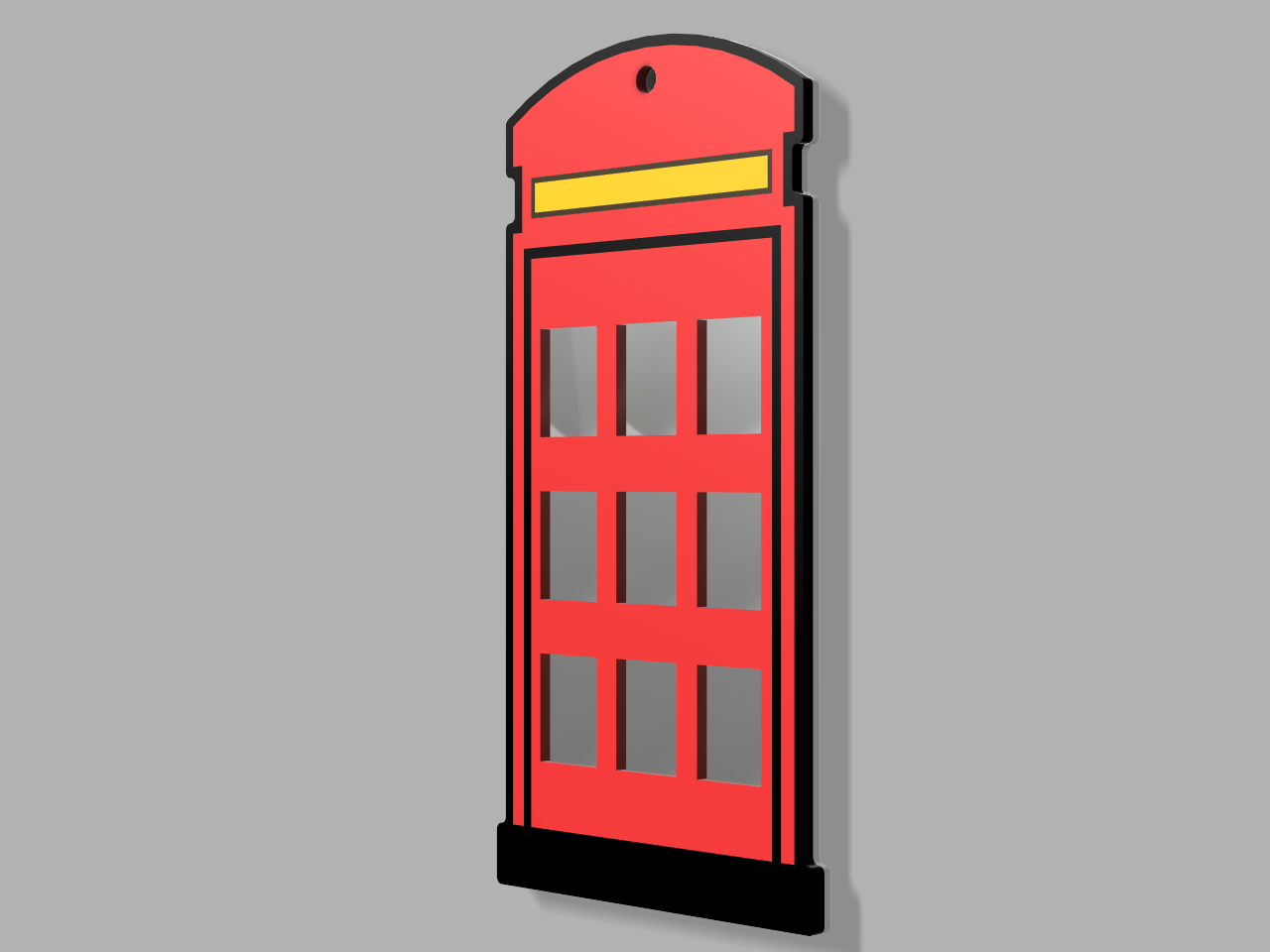 London Red Telephone Box Keychain