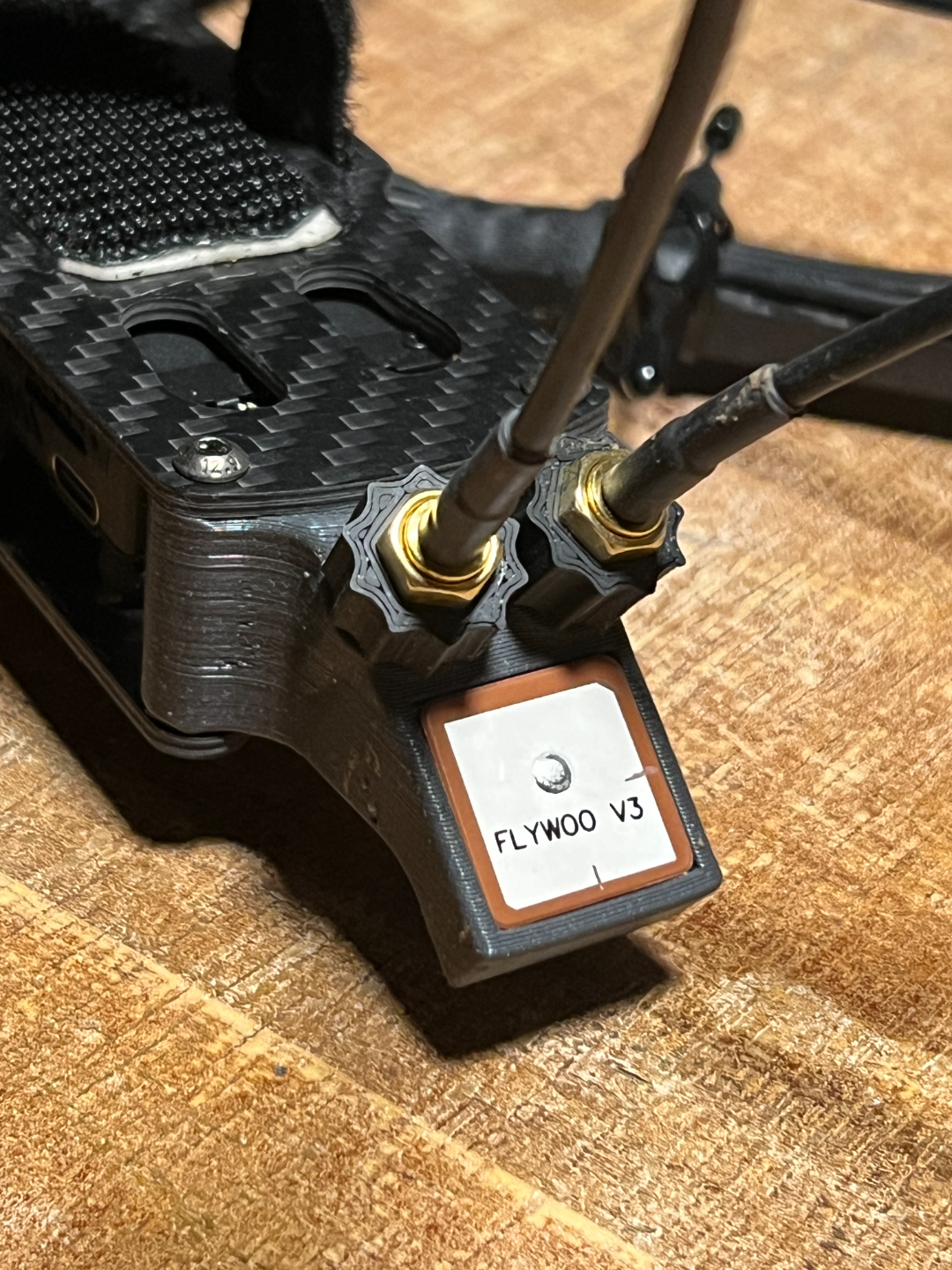 FR7 - Double SMA_Antenna & GPS Mount Matek or BN180 M10 GM10 Mini V3 Flywoo FPV