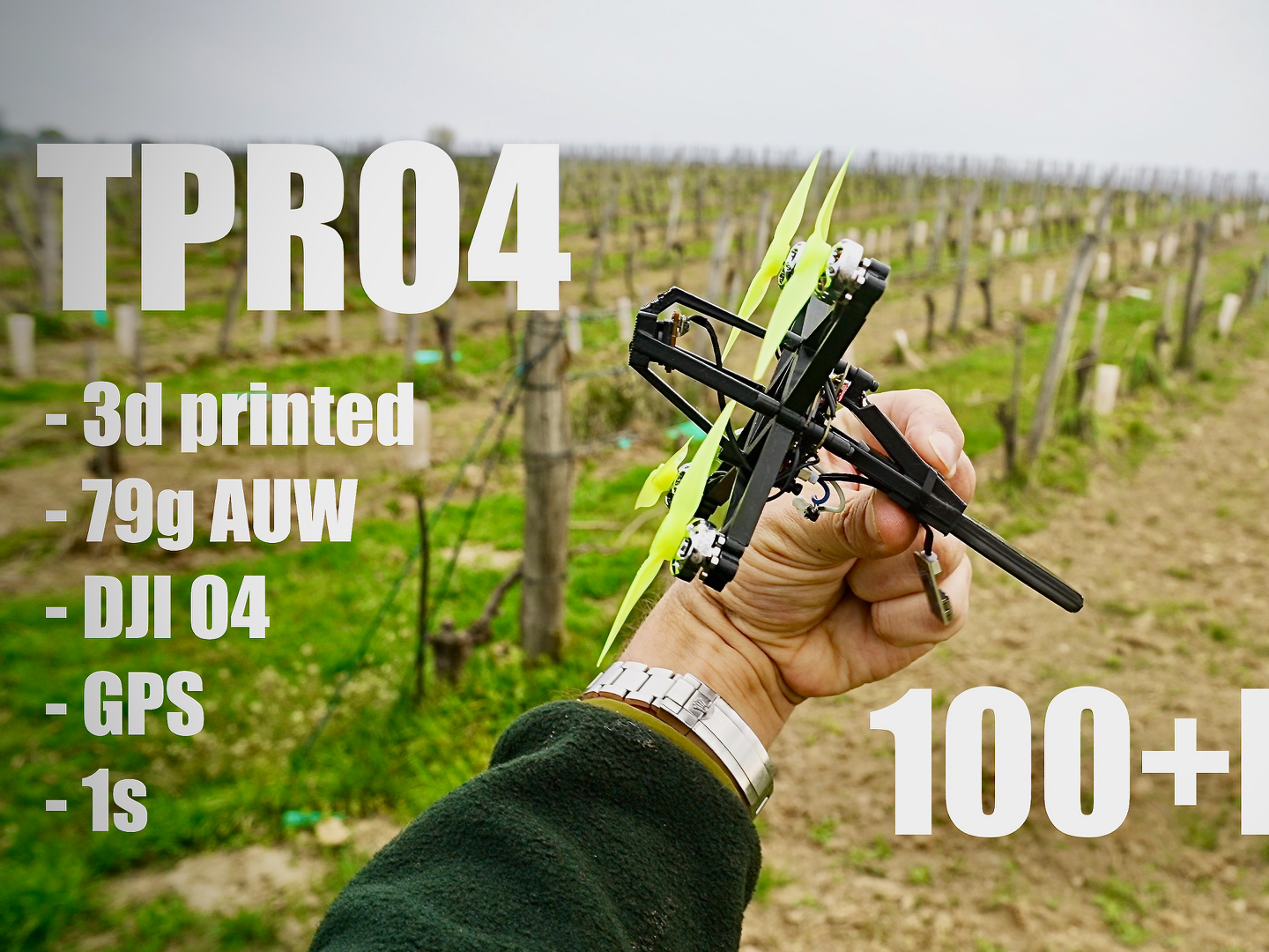 TPRO4 - 3d printed rocket speed drone