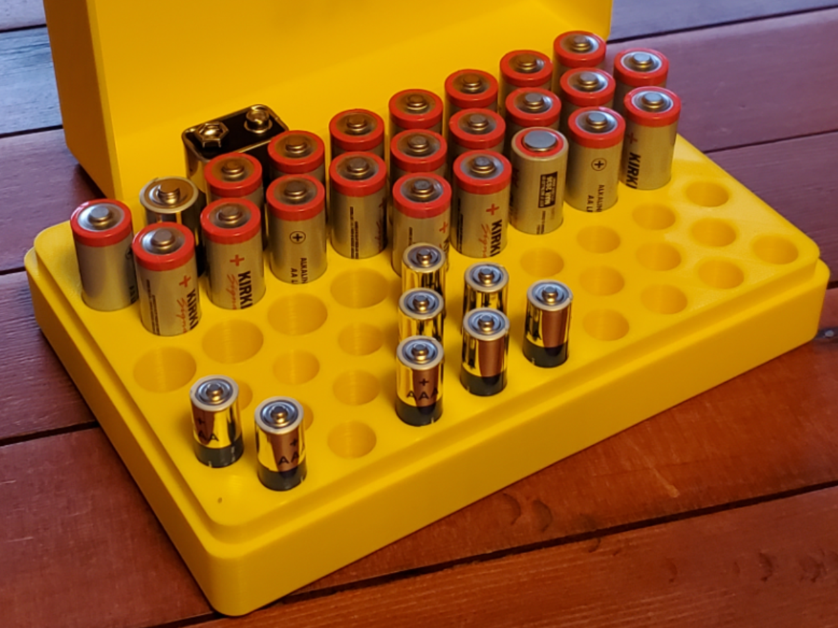 AA 9V AAA Battery Box with Lid - NO AMS NEEDED