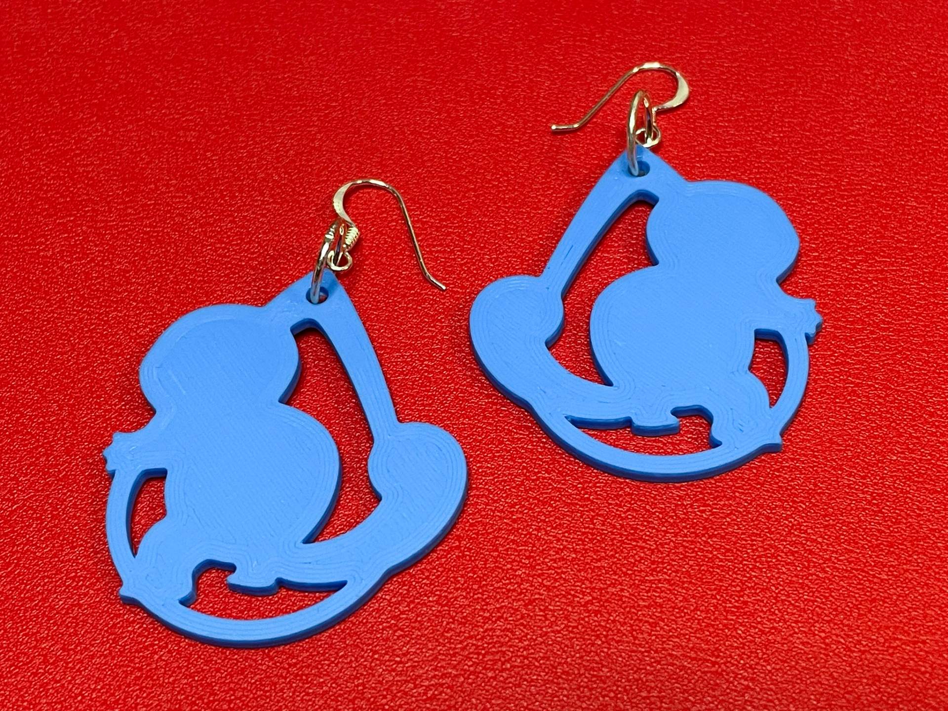 Squirtle drop shape - earrings or keyring