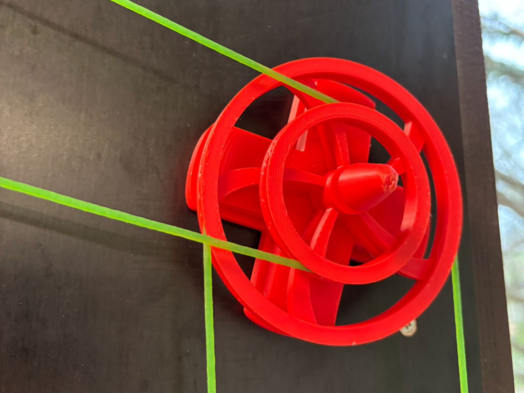 Gearing wheels for belt driven marble track