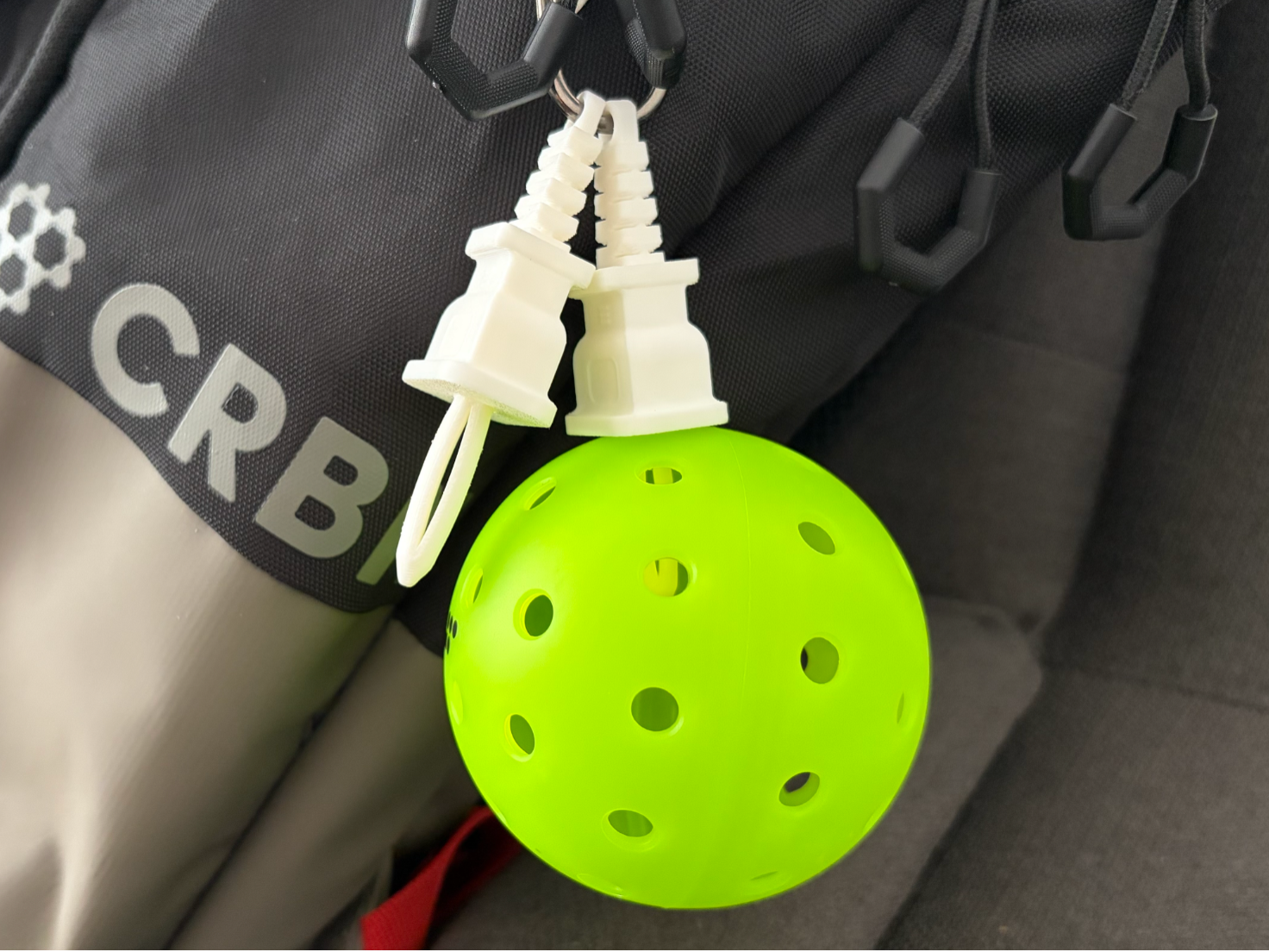 Pickleball Ball Holder - Electric Plug Bag Clip