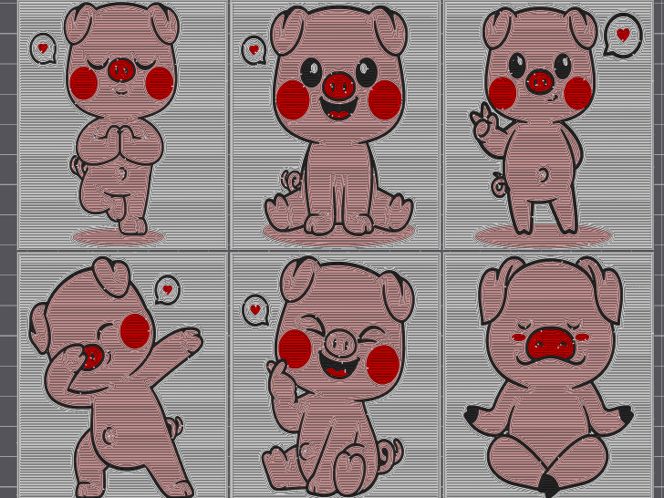 Piglets frame cover