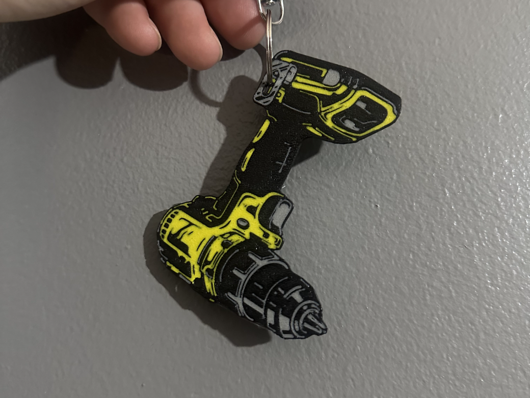 Dewalt Drill Keychain