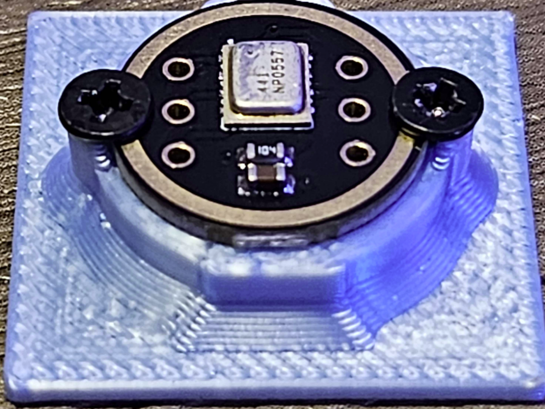 INMP441 back plate for 16x16 LED Matrix Frame