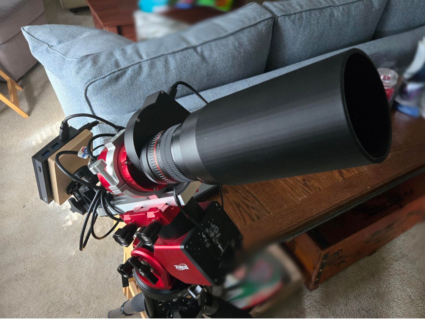 Lens Shade for Samyang 85mm F1.4 Lens-Astro Use