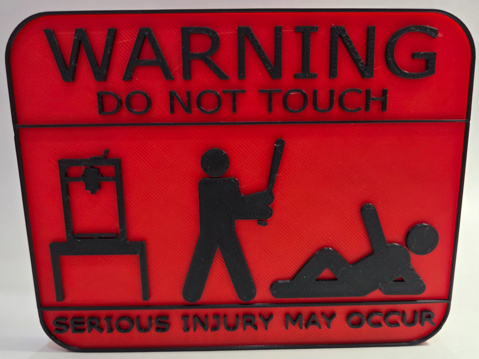 Do Not touch sign