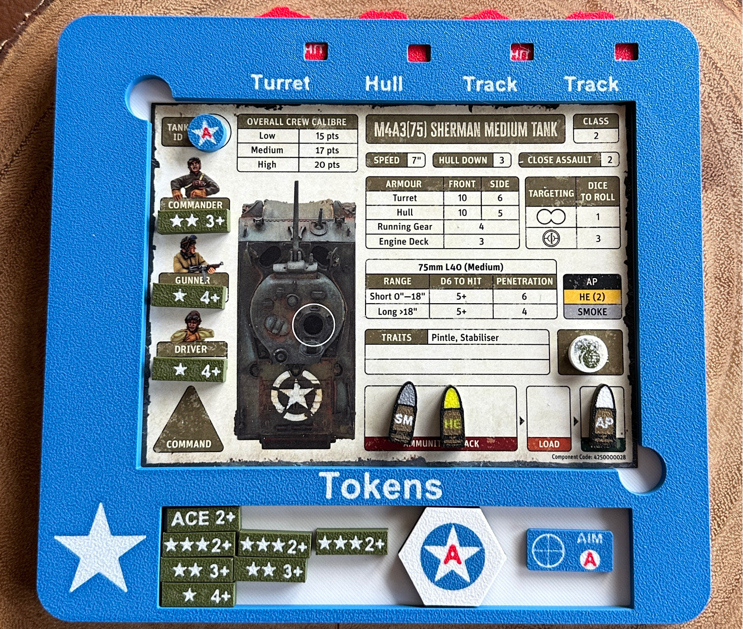 Achtung Panzer! American Skirmish Dashboard