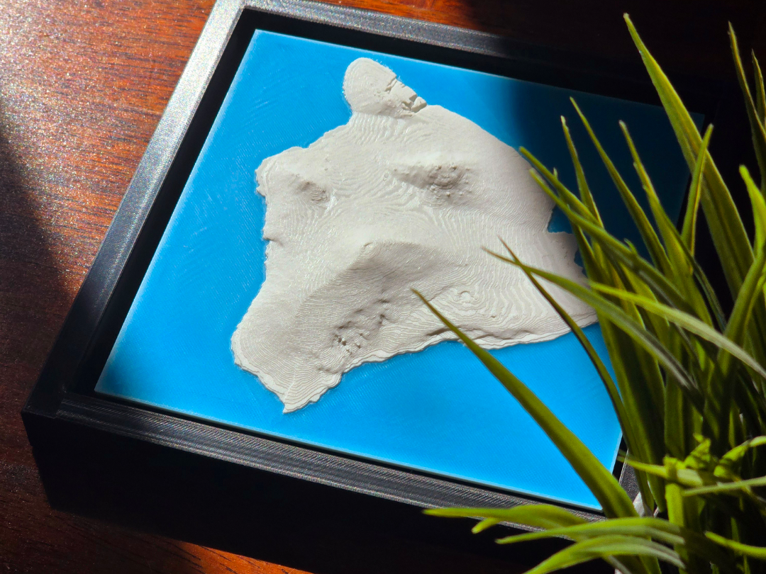 Island of Hawaiʻi, USA (HI) Topographic Island Map