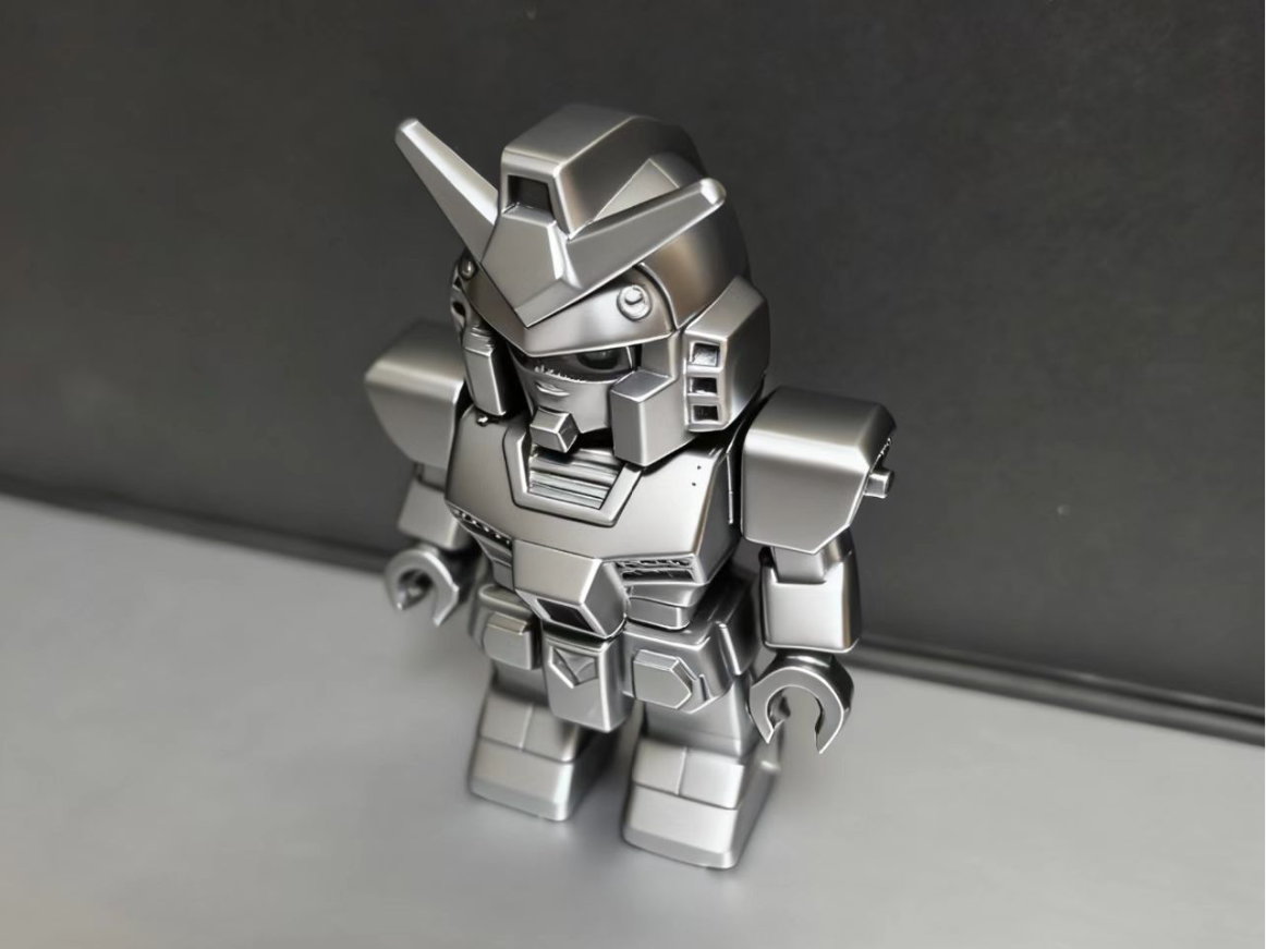 Block style Gundam rx78 upper body is movable