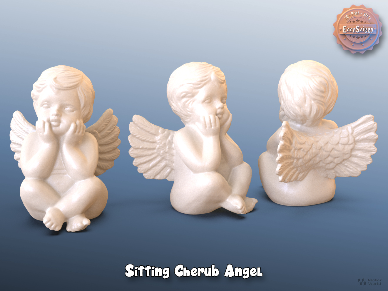 Sitting Cherub Angel